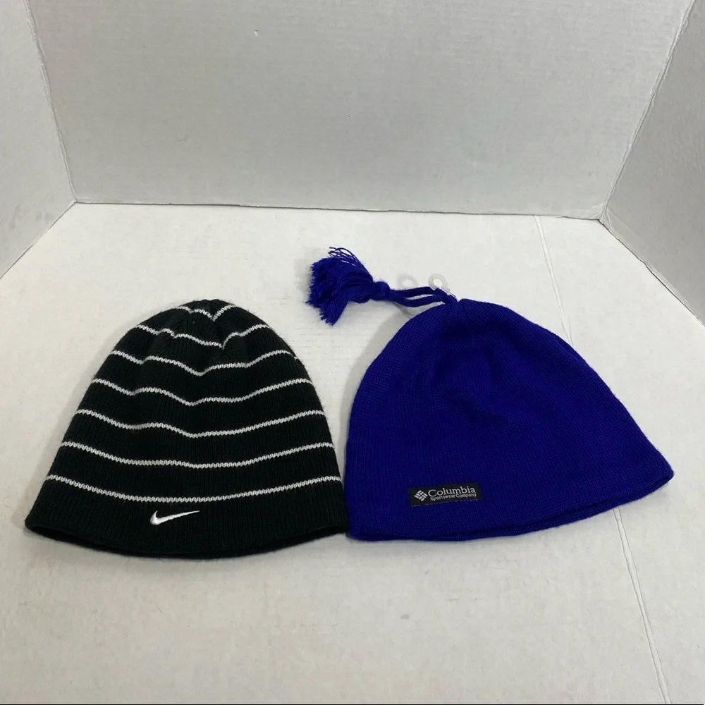 Columbia and Nike || bundle winter Youth hats